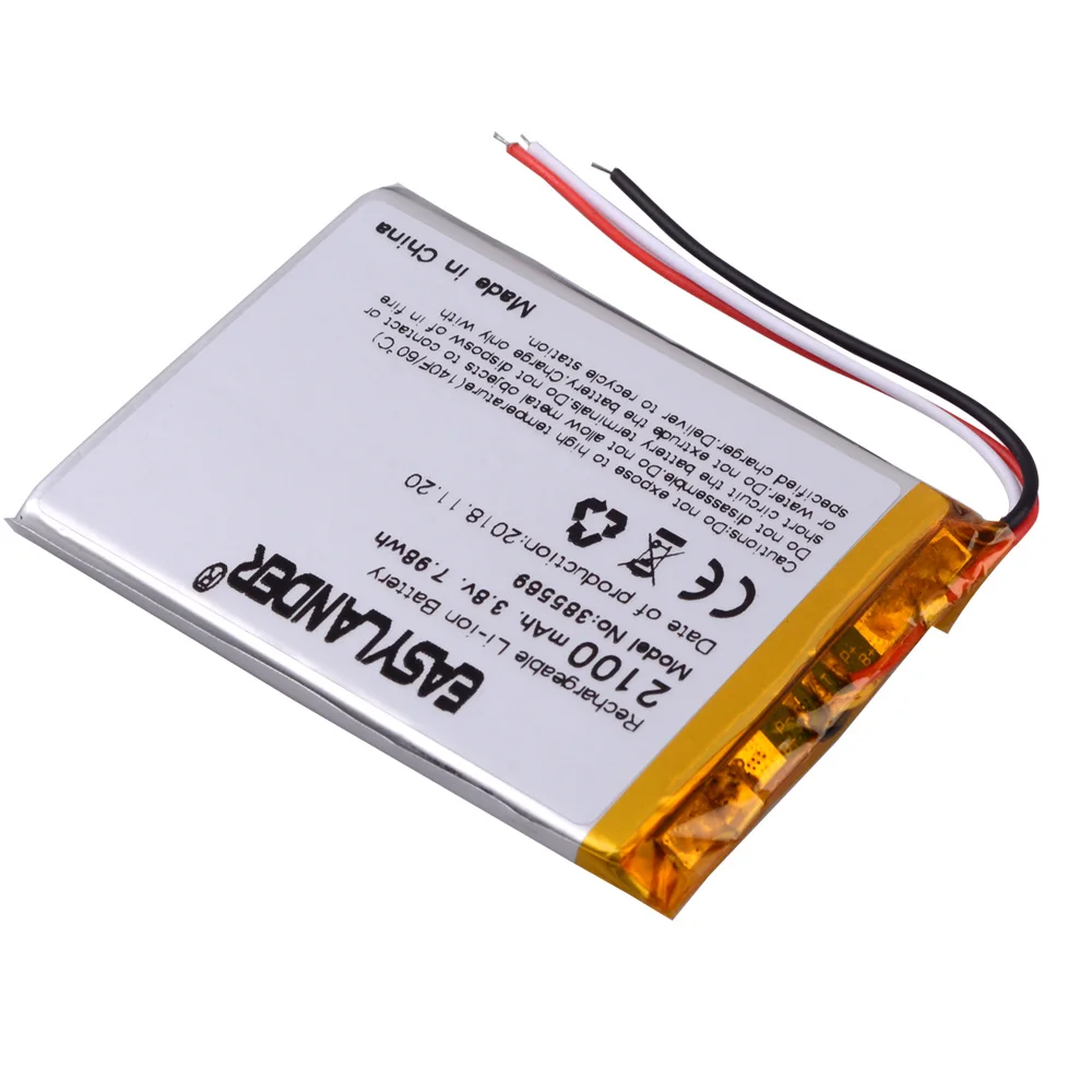 385569 385570 3 8 V 2100mAh перезаряжаемый литий-полимерный аккумулятор для UHANS a101 GPS ipod DVR