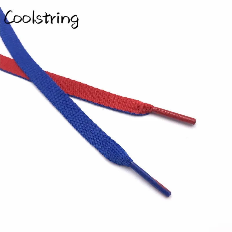 Coolstring спортивные плоские 8 мм комбинированные двухцветные Реверсивные шнурки двухцветные Полиэстеровые шнурки для спортивной обуви кроссовки