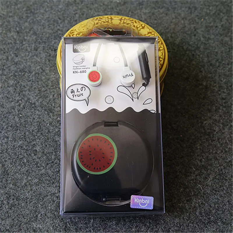 3 5 мм интересные фрукты коробка для хранения небольших гарнитура милый студент