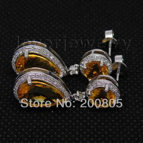 Серьги LOVERJEWELRY в винтажном стиле Изящные Ювелирные украшения из белого золота 19