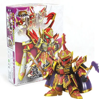 02 Аниме фигурки SD/BB Gundam Sousou Chouun Kanu Ryuubi Ryofu Chousen Kakouton 8 см модель горячее предложение: Наборы игрушек робот-Паззл хобби - Цвет: 02