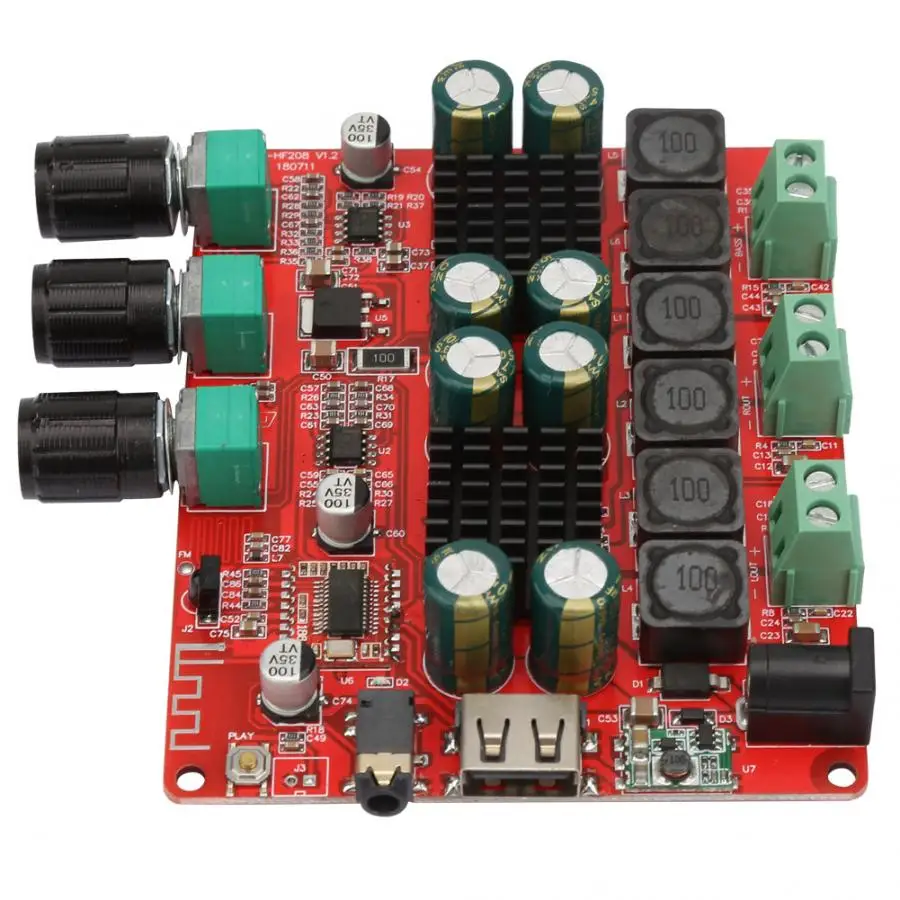 DC 10 25V BT 4 2 AMP модуль 1 канал цифровой аудио усилитель плата с пультом