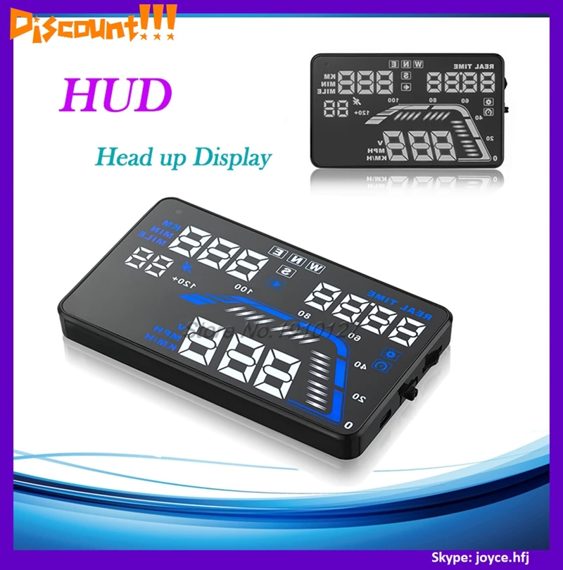 HUD Head up Diplay автомобильный Стайлинг система предупреждения о превышении скорости