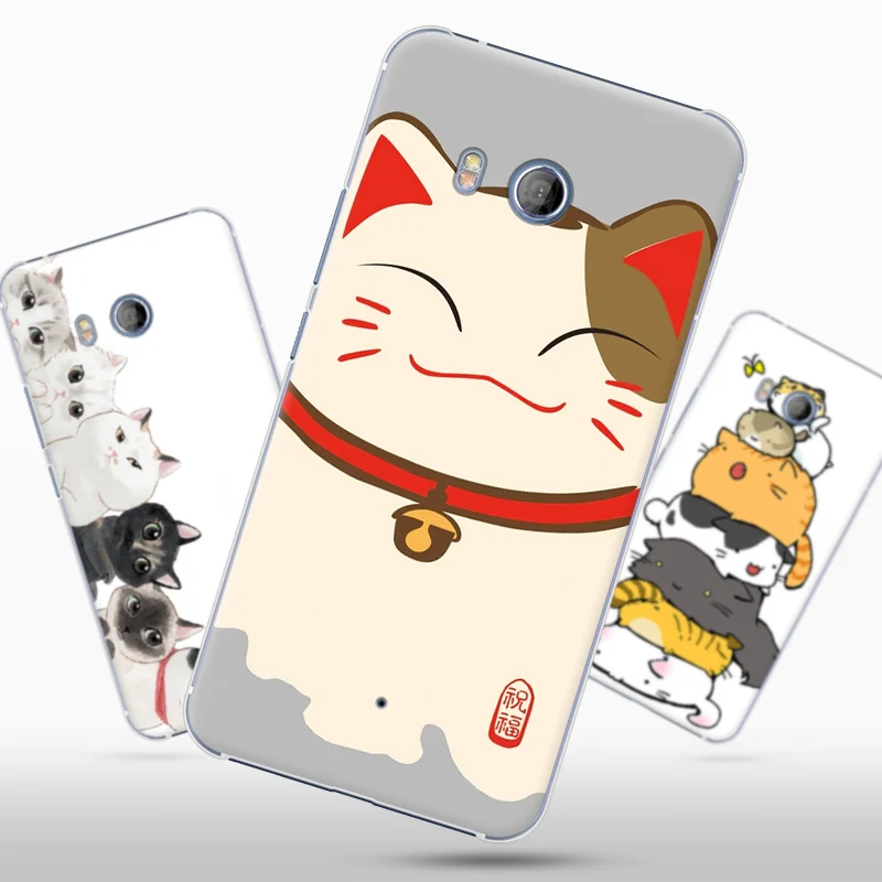 For HTC u11 case Purecolor Cute painted Hard PC shell back cover for U11 5.5inch free shipping |