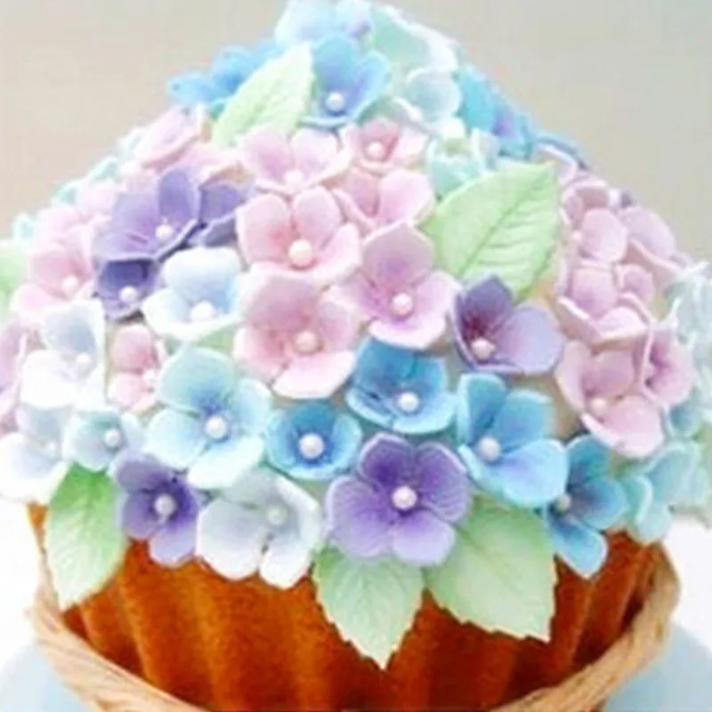 Бесплатная доставка 3 шт./компл. гортензии Плунжер Плесень украшения торта
