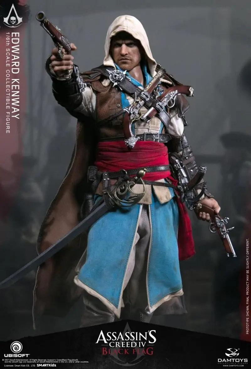 1/6 масштаб Коллекционная фигурка кукла Assassin's Creed IV: черный флаг Эдварда Кенуэй 1" фигурка кукла пластиковая модель игрушки