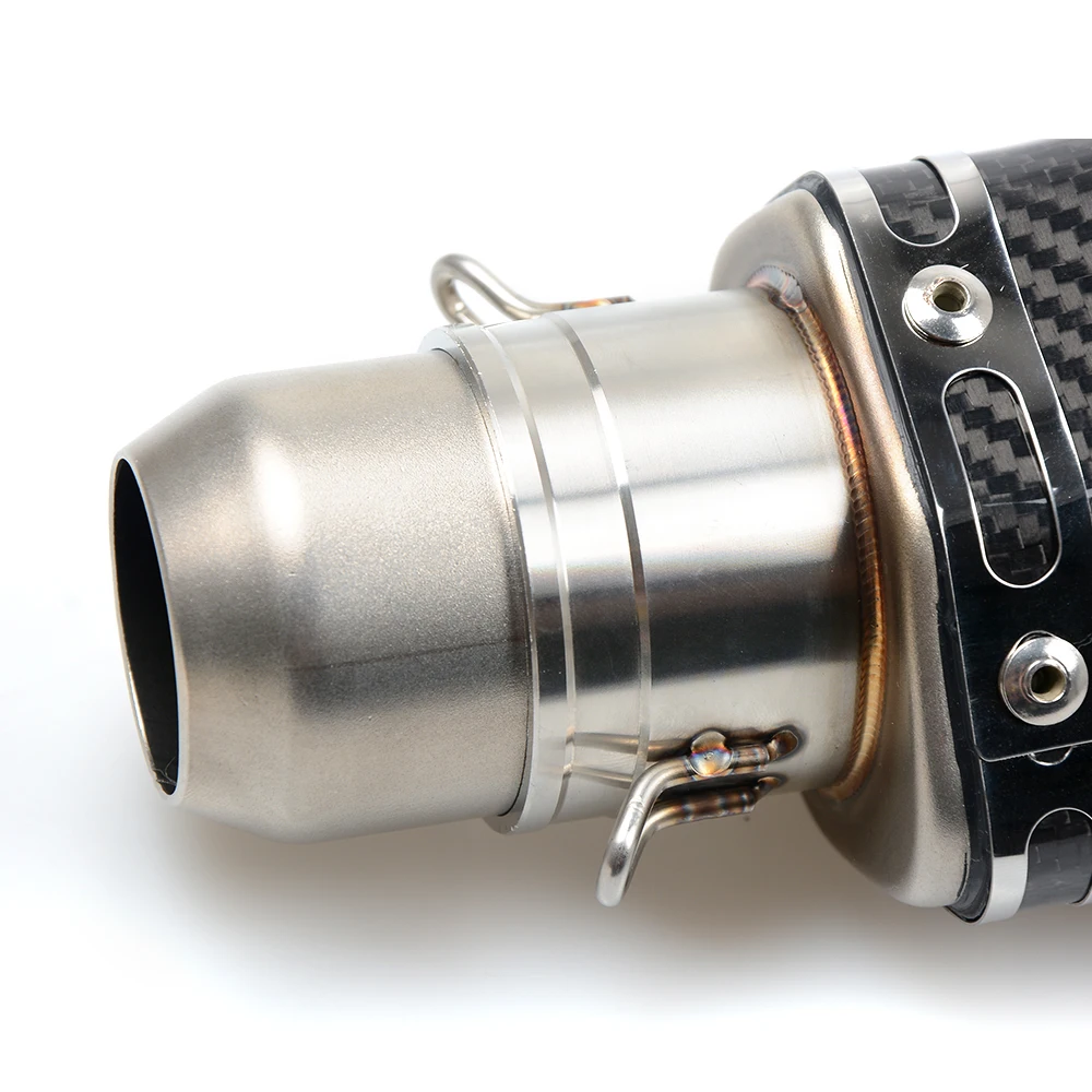 Мотоцикл из настоящего углеродного волокна выхлопная труба глушителя для Suzuki GSX-R