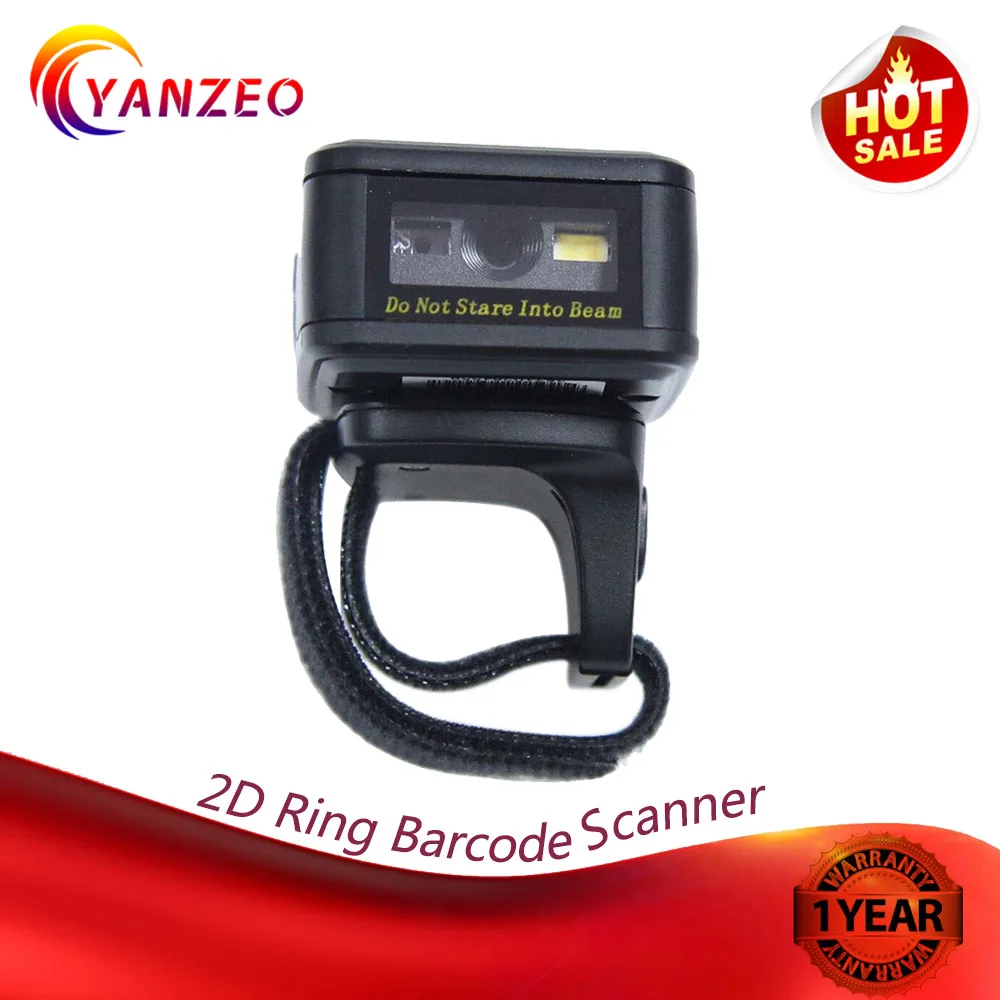Портативный портативный Bluetooth сканер штрих кода Yanzeo 2 4G 1D QR для POS системы гарантия