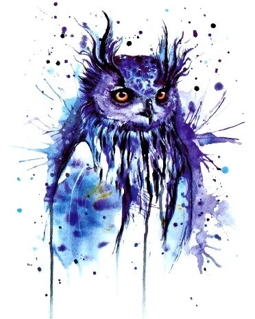 

Waterproof Temporary Tattoo Sticker on arm big size owl tattoo 21*15cm tatto stickers flash tatoo fake tattoos for men women