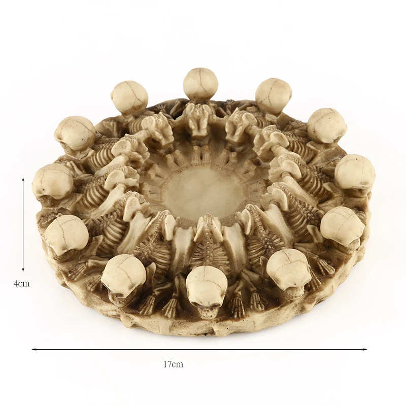 

Resin ashtray skull head personalized gifts home furnishings resin bar atmosphere display YHG011