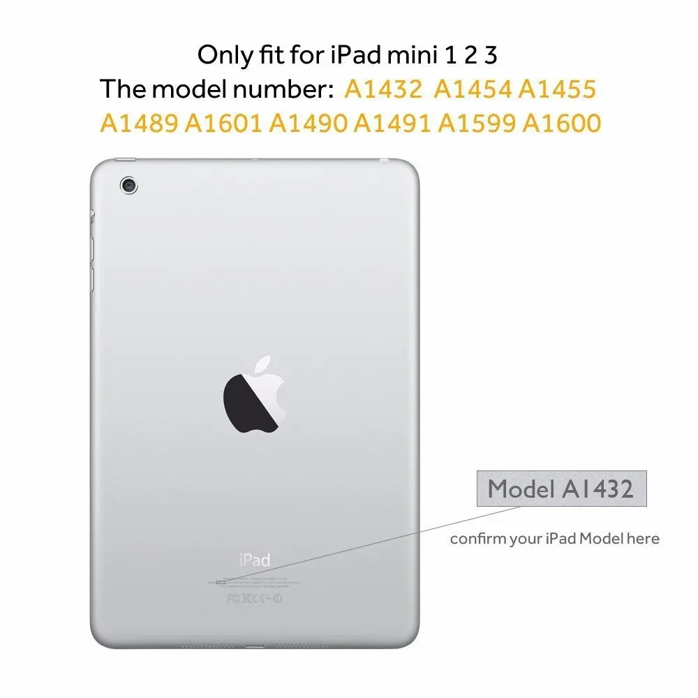 Умный чехол Easyacc для iPad Mini 2 из искусственной кожи с автоматическим режимом сна