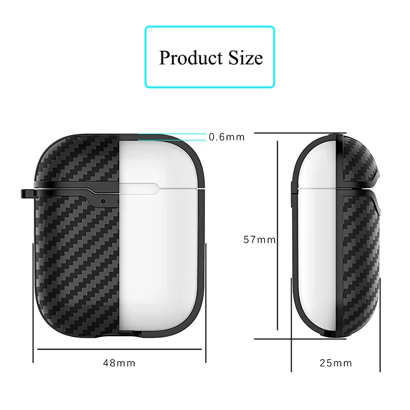 Темно зеленый чехол для наушников Airpods с металлическим кольцом в стиле ретро