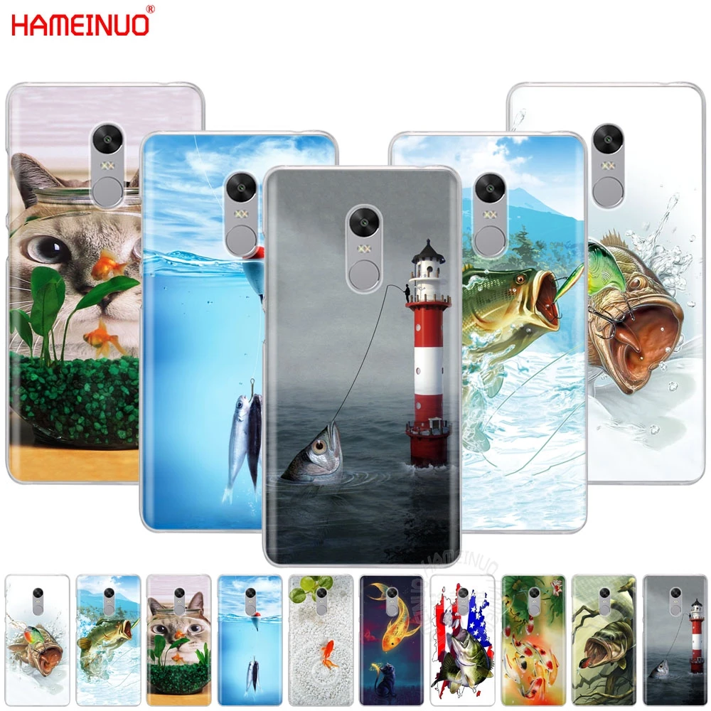 HAMEINUO милый золотой чехол рыбка для телефона Xiaomi redmi 5 4 1 1s 2 3 3s pro PLUS note 4X 4A 5A|Бамперы|