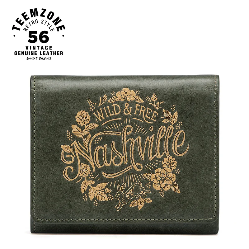 Женский кошелек teemzone из натуральной кожи с отделением для карт | Багаж и сумки