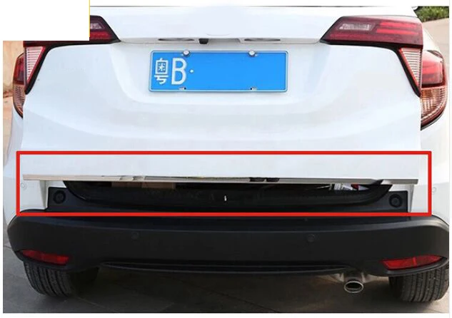 

Аксессуары 2017, подходят для Honda HR-V / VEZEL CHROME, задний багажник багажника, задняя дверь, отделка литьевая крышка 2014 2015 2016