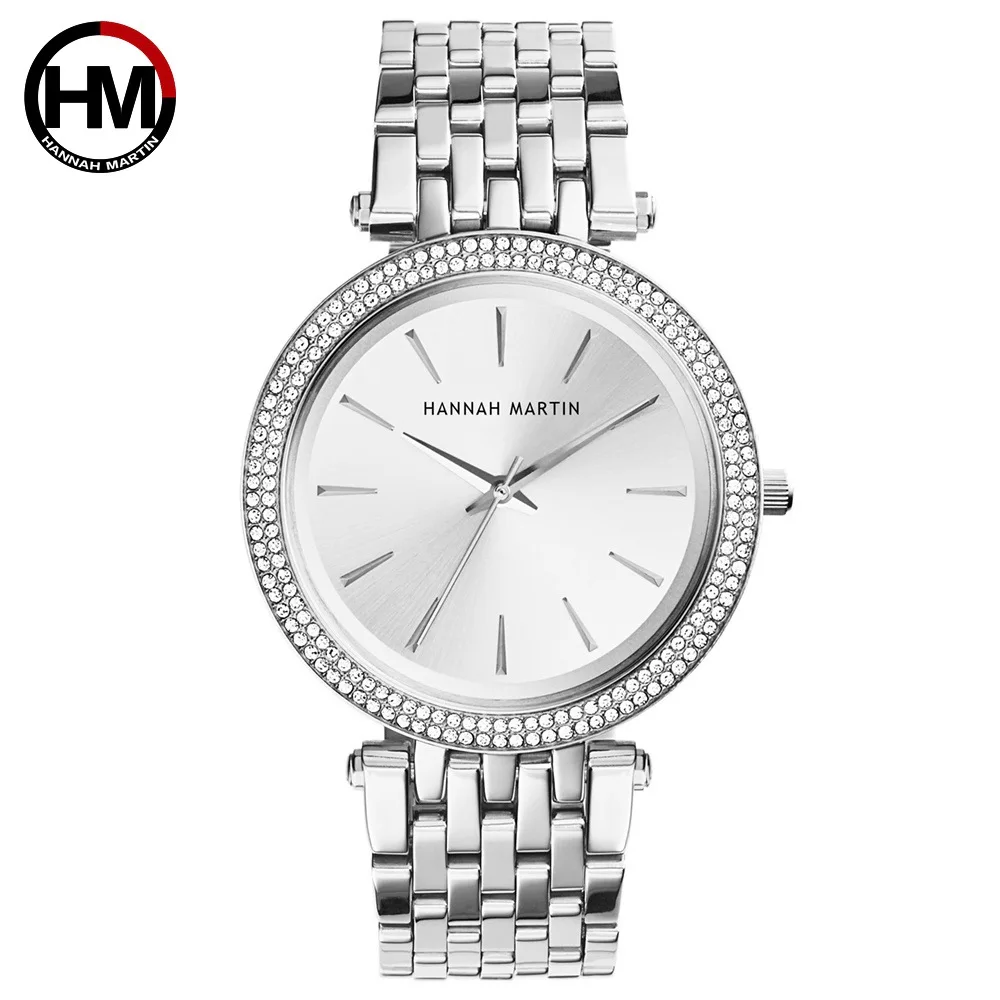 

2020 Silver Steel Women's Watches Top Brand Diamond Casual Quartz Watch Ladies Luxury Crystal Rose Gold Gifts Watches Waterproof