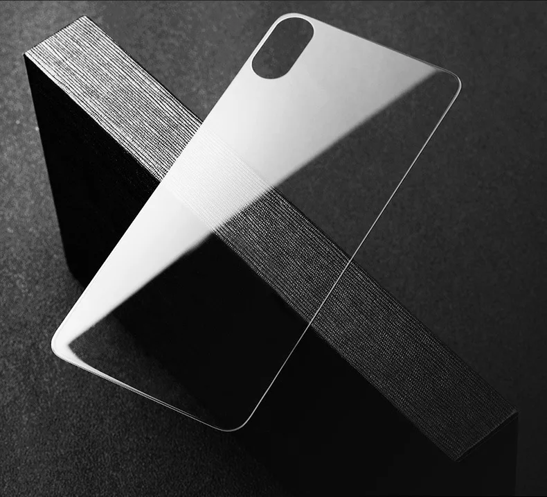 3 шт./лот Rozomg для iPhone X XSOCA задняя защитная пленка из закаленного стекла 0,33 мм 2.5D HD против отпечатков пальцев взрывозащищенный прозрачный цвет - Цвет: Прозрачный