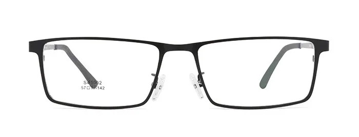 Черный Titanium Glasses Frame Men Eyeglasses Frames Prescription Optics Glasses Frame - Цвет оправы: Черный