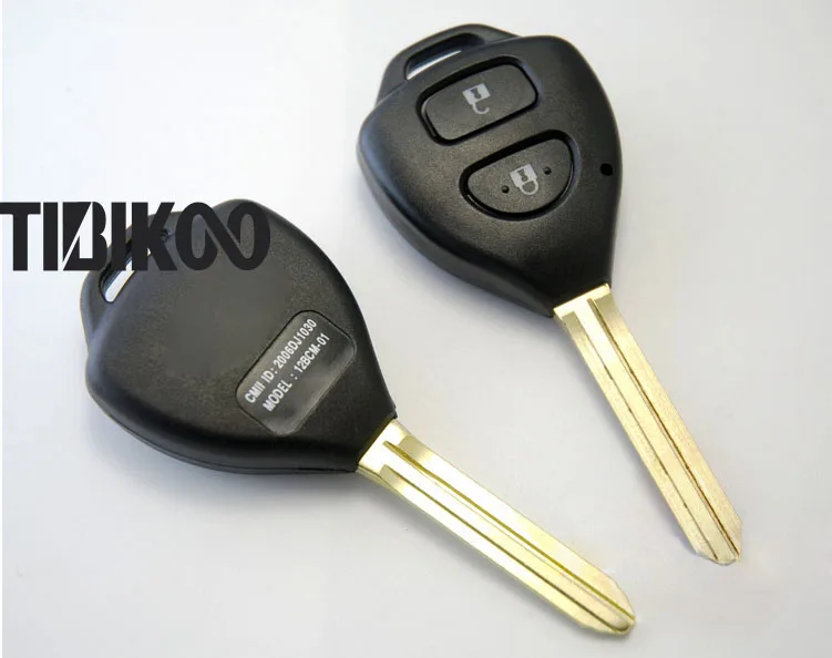 Чехол для ключа с дистанционным управлением Toyota Corolla RAV4 Yaris Avensis Avalon Echo Prado 2 кнопки