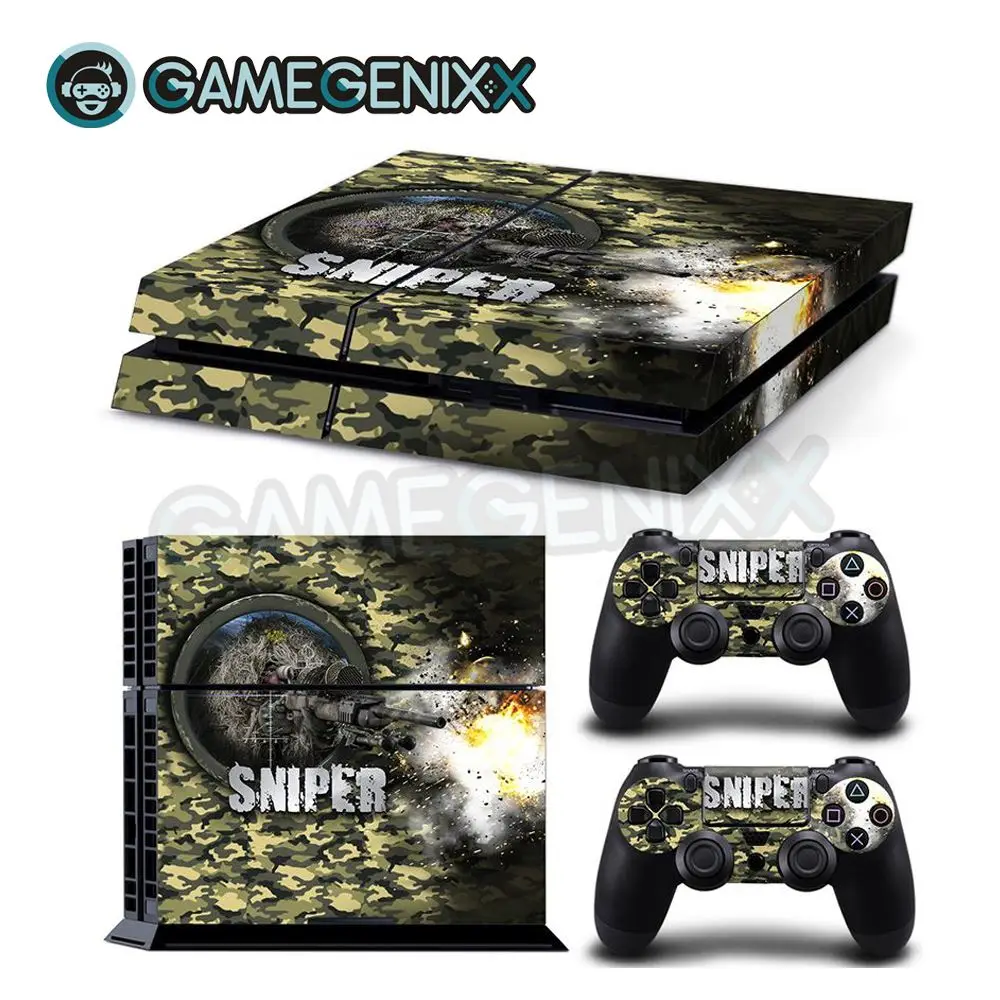 Наклейка на кожу GAMEGENIXX защитный винил наклейка для консоли PS4 и 2 контроллера