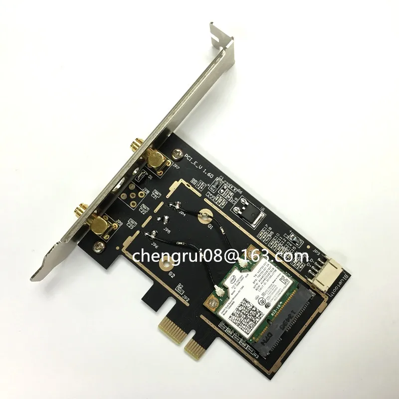 Настольная Intel Network 7260.HMWG WiFi Беспроводная-AC 7260 Двухдиапазонная 2x2 AC + Bluetooth HMCPartner 6DBI