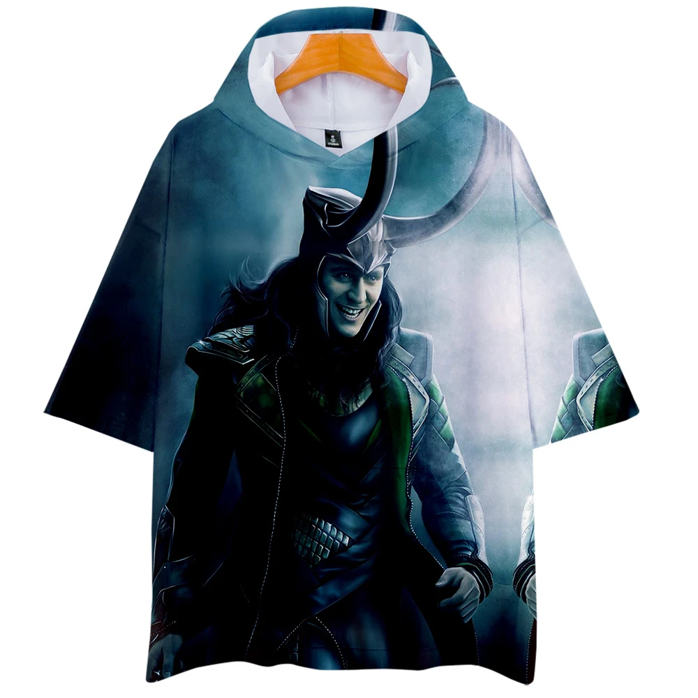 Локи злодей герой Косплей с капюшоном футболка анимек какарот cos Горячая