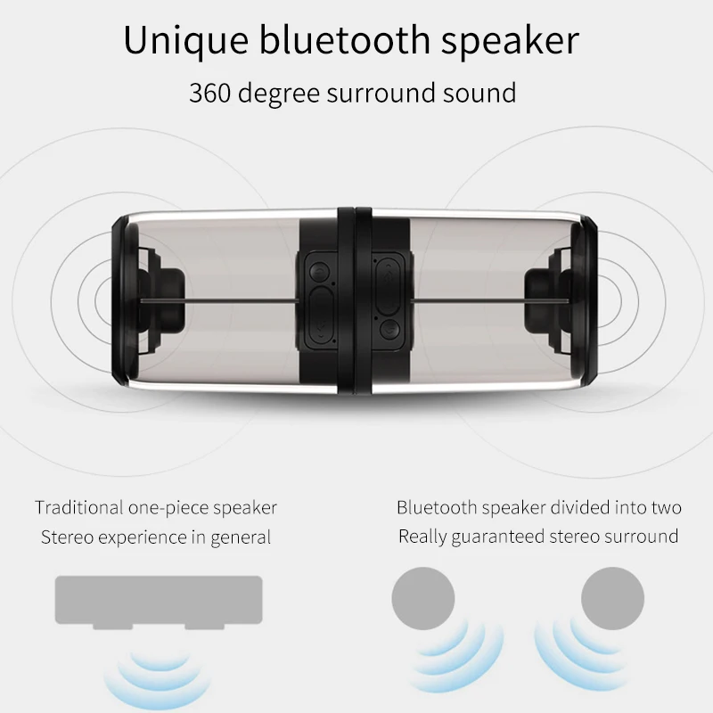 TWS Bluetooth динамик водонепроницаемый беспроводной Стерео магнитный всасывающий