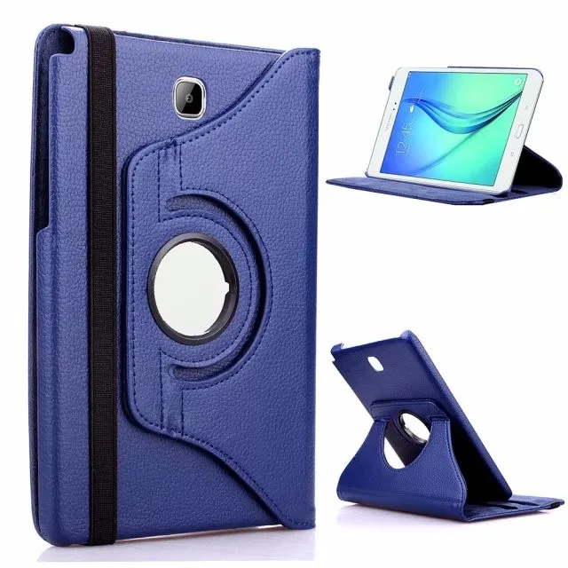 Dark blue Умный чехол с поворотом на 360 градусов для samsung Galaxy Tab S2 8,0 T710/T713/T715/T719, чехол-книжка из искусственной кожи с подставкой для планшета - Цвет: Dark blue