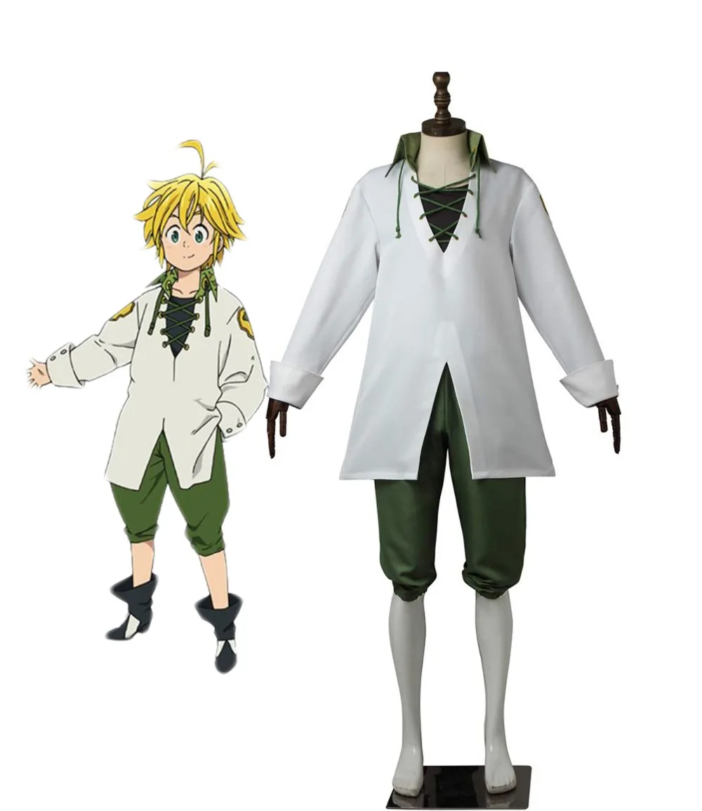 Костюм для косплея Семь смертных грехов Nanatsu no Taizai Meliodas изготовленный на