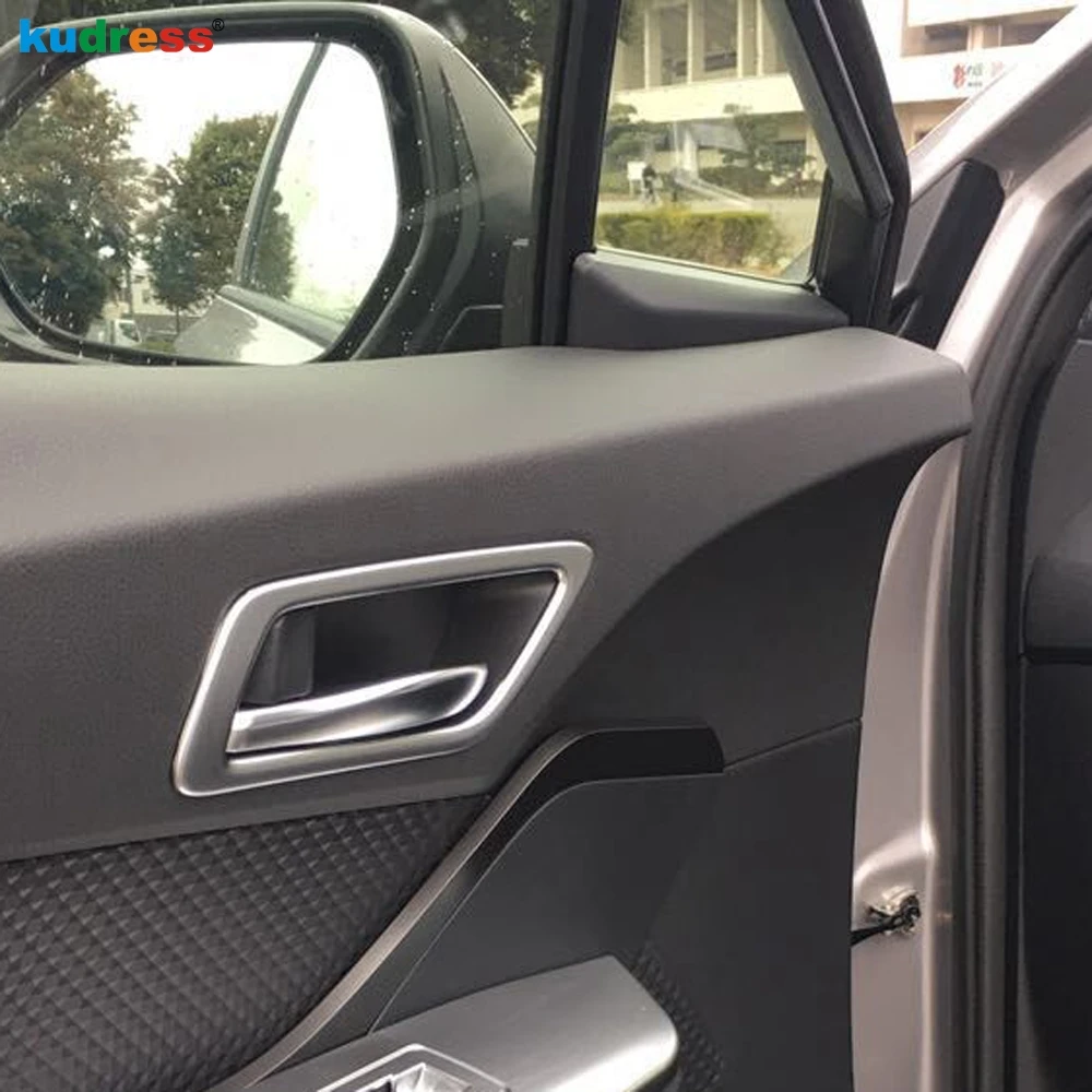Для Toyota CHR C HR 2016 2017 2018 ABS матовая Автомобильная накладка на внутреннюю дверную