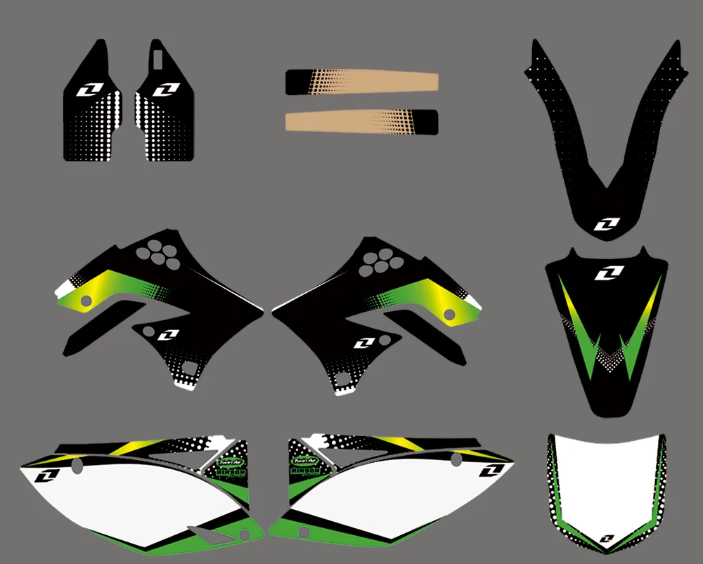 Набор наклеек с графическим изображением команды для Kawasaki KX450F KXF450 KX 450F 450 F 2009 2010