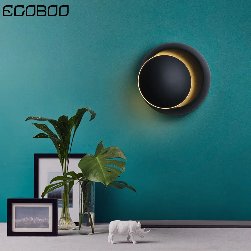 LED light 360 degree rotating white wall lamp bedside bedroom living room staircase aisle lighting | Лампы и освещение