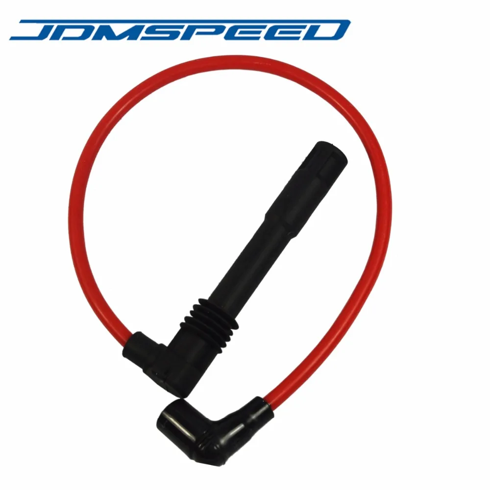 Красный JDMSPEED Свеча зажигания провода 671-6165 подходит для Volkswagen Passat Audi A4 A6 2.8L