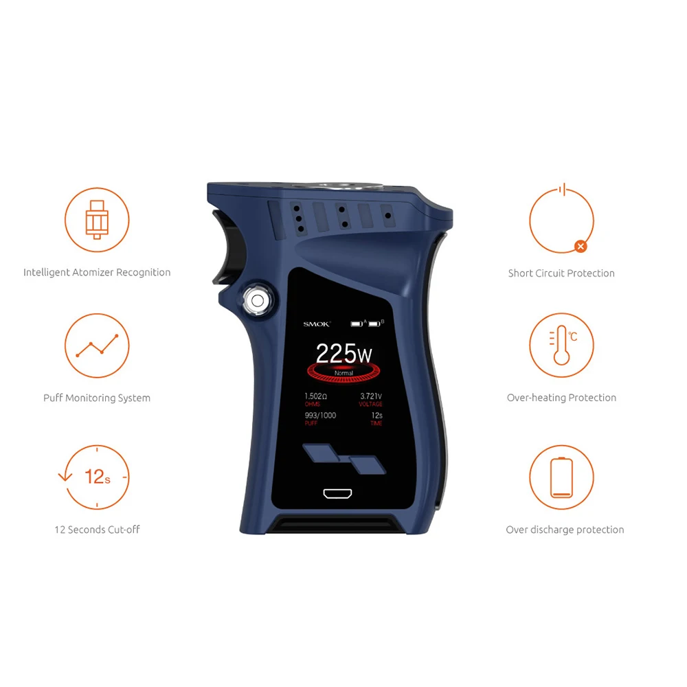 Оригинальный комплект SMOK Mag 225 Вт 8 мл бак TFV12 Prince с аккумулятором электронная