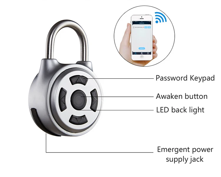 RAYKUBE электронный замок с Bluetooth приложение Пароль Код разблокировка мини дверной замок для двери чехол для багажа Замок цинковый сплав M1