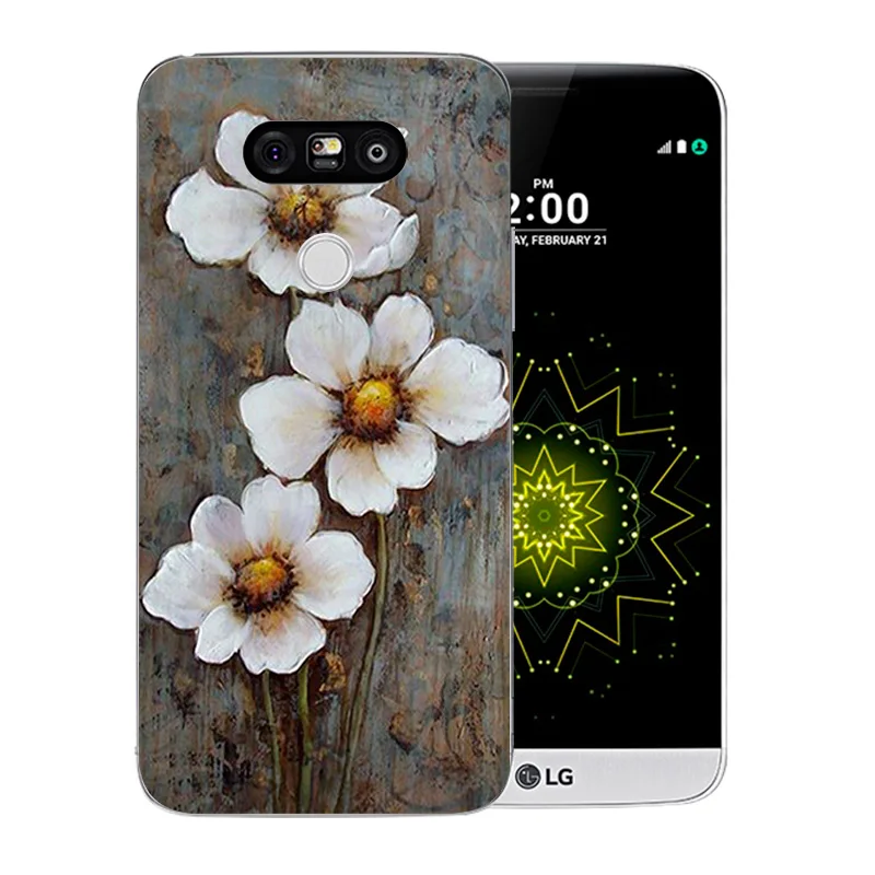 5 3 &quotчехол для LG G5 роскошный мягкий силиконовый чехол задней панели Ван Гог узор G