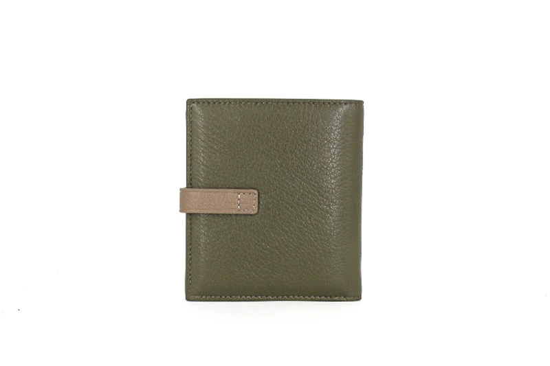 AETOO Goatskin кошелек женский ремень пряжка броские цветные кожаные сумки для карт короткий простой маленький кошелек
