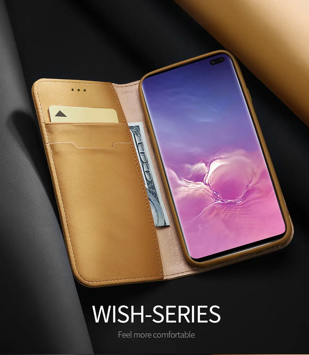 Для samsung Galaxy S10 Plus чехол из натуральной кожи для samsung Galaxy S10 E S10E кошелек Магнитный чехол-книжка S10plus флип чехол S 10