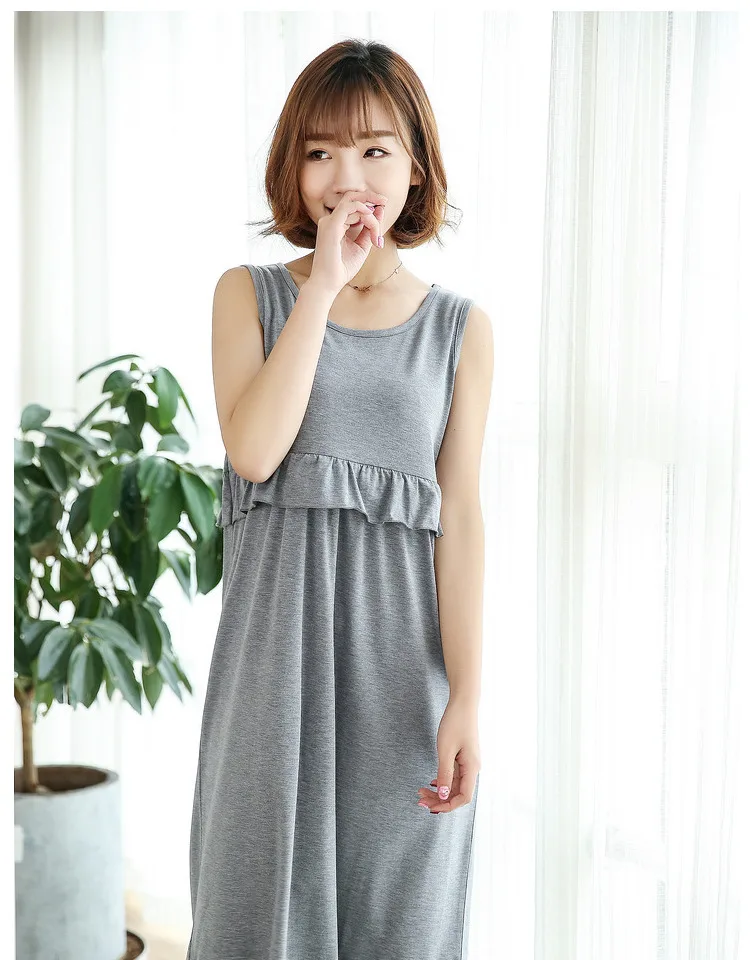 Maternity Pajamas Dresses Nursing Nightgown Sleepwear Nightwear Pregnancy Clothing Breastfeeding Clothes for Pregnant Women | Мать и