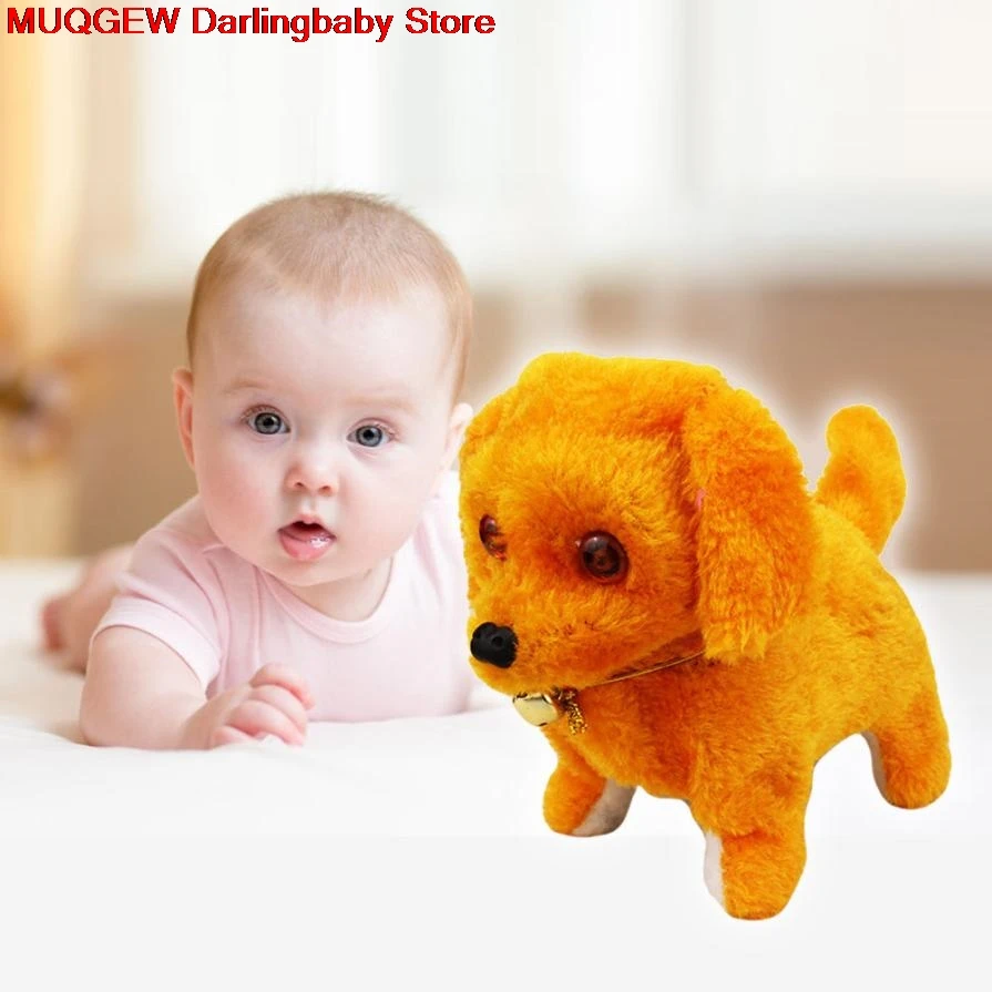 Музыка Light Симпатичные робот собака Электронный Прогулки собак Pet Puppy забавными