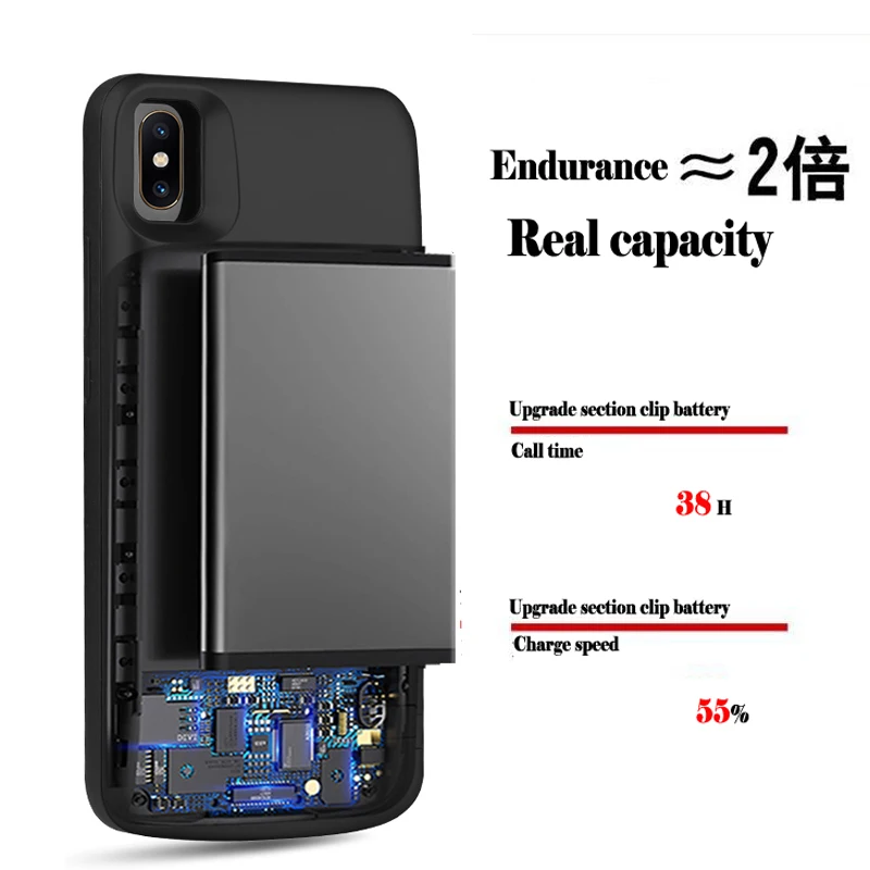 Для Xiaomi mi x 2 s 6000 мАч Батарея чехол для S ультра тонкий смарт зарядное устройство