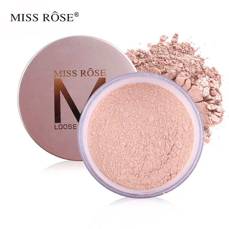 Miss rose свободная пудра для макияжа лица матовая контроль жирности солнцезащитный