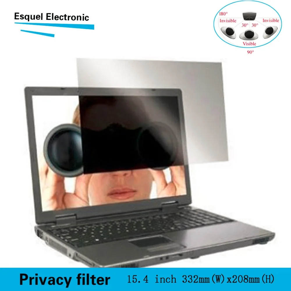 PF15.4W Privacy Filter Для 15.4 &quotдюймовый Широкоформатный (16:10) ЖК Монитор Ноутбука/Ноутбук
