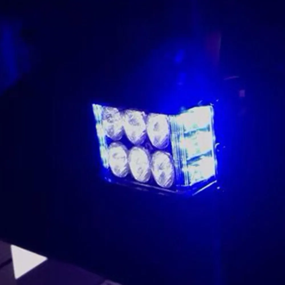 2 x мигание синий красный 45 Вт боковой выстрел Pod кубов светодиодный рабочий свет