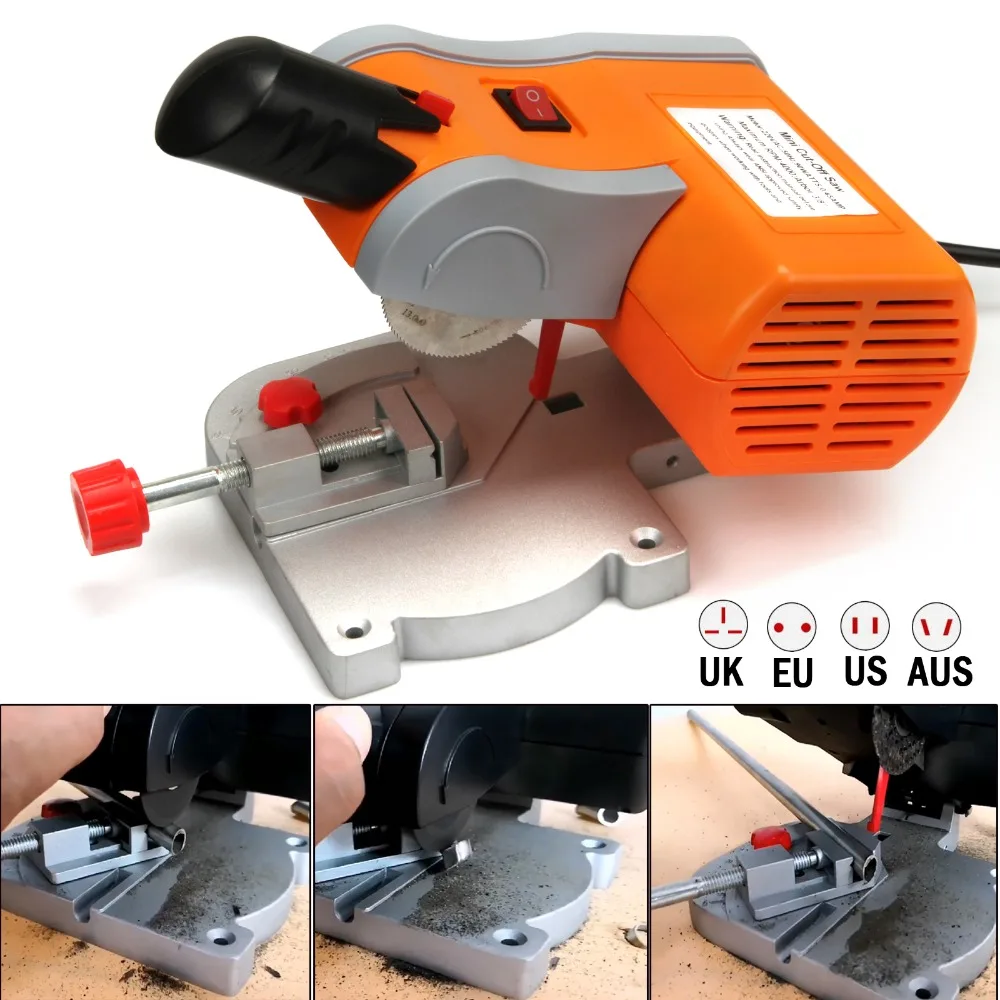

Mini Table Top Cut Off Miter SawW For Percision Cut Metal Wood Frame Molding UK/EU/US/AU Plug Choose