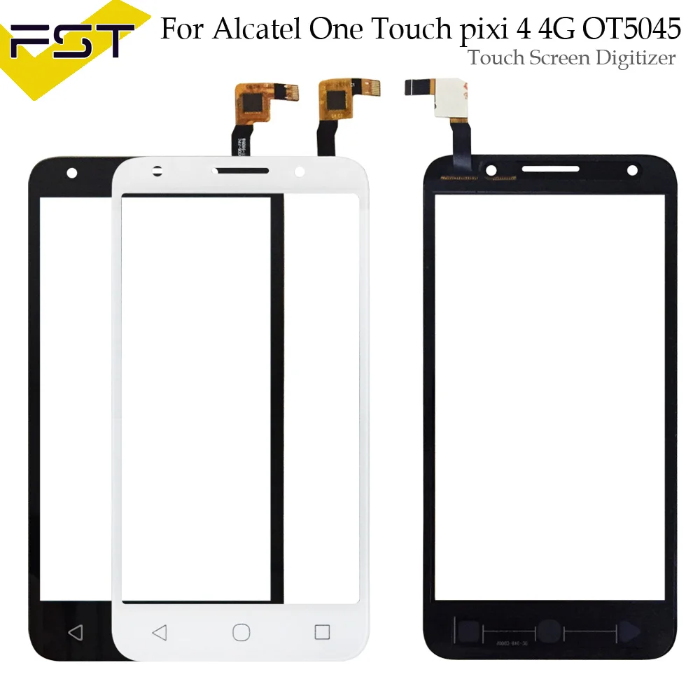 Черный/белый для Alcatel One Touch pixi 4 4G 5045 OT5045 5045A 5045D сенсорный экран дигитайзер сенсор