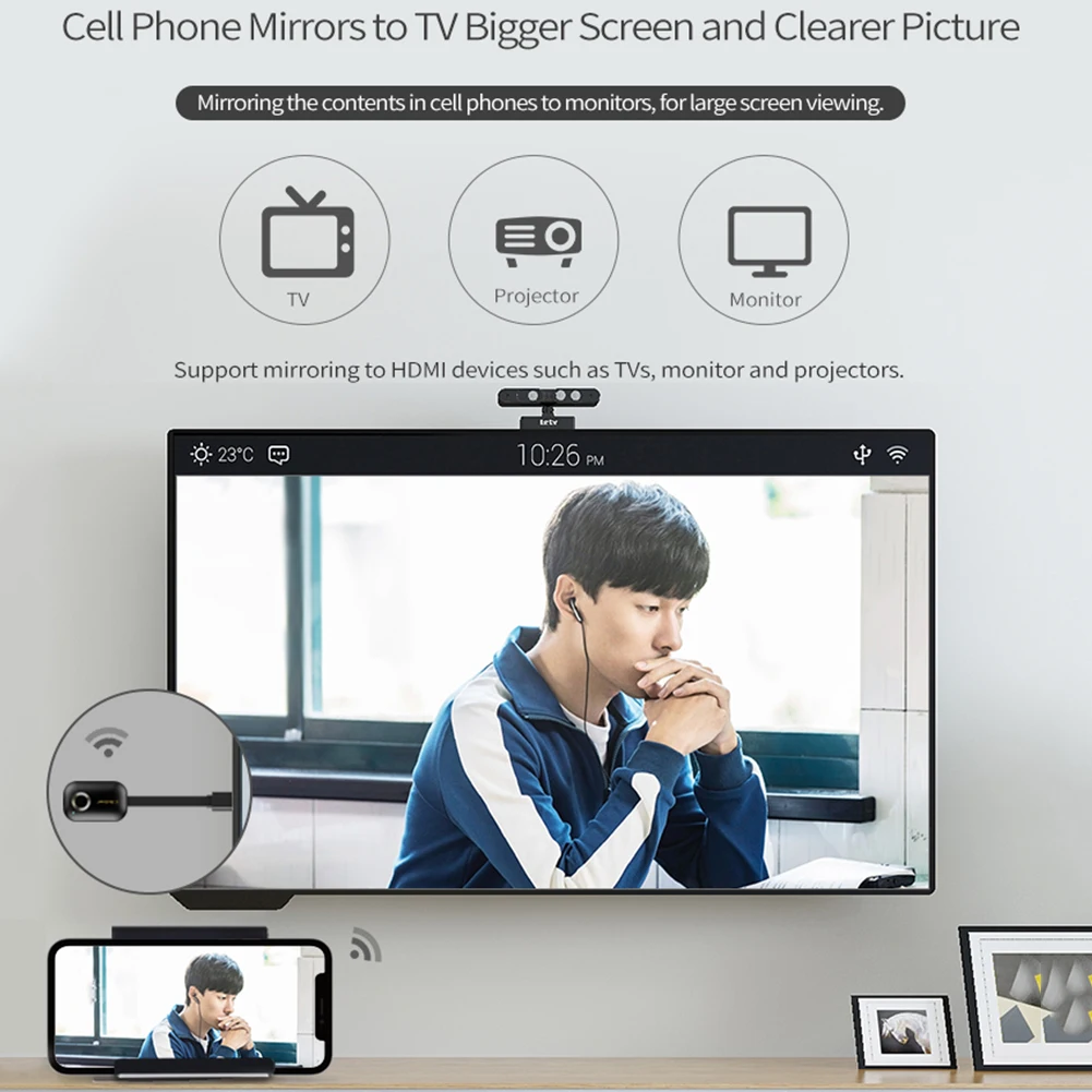 Высокая MiraScreen G9 беспроводной дисплей 2 4/5 0G 1080P UHD DLNA WiFi ключ|SmartTV-стики и тюнеры| |