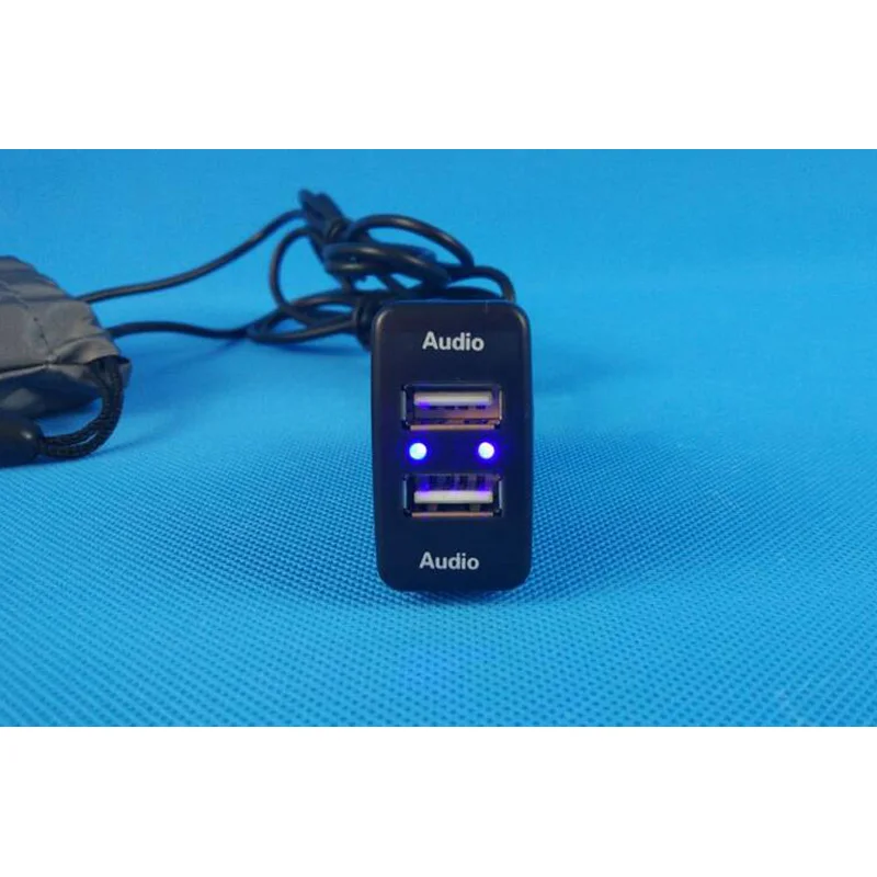 USB зарядное устройство аудио разъем напряжение выход температура в дисплее температура VOL. V TEM для Toyota PRADO 2003-2009/SEQUOIA 2008
