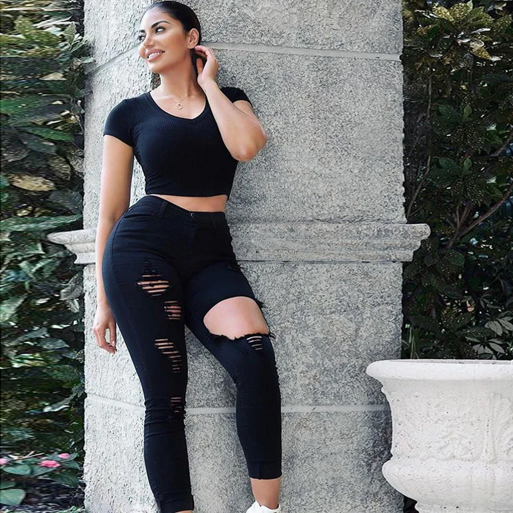 Лидер продаж женские джинсовые брюки летние повседневные с карманами джинсы