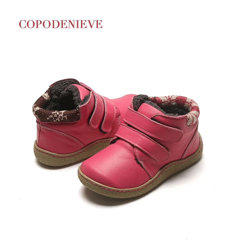 COPODENIEVE детские сапоги, детская обувь, кожаные детские сапоги, утолщение и сохранение тепла зимой